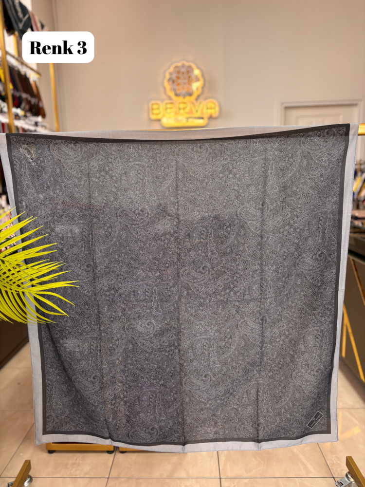 Etnik Desen Soft Eşarp 3 (20 RENK) 1059