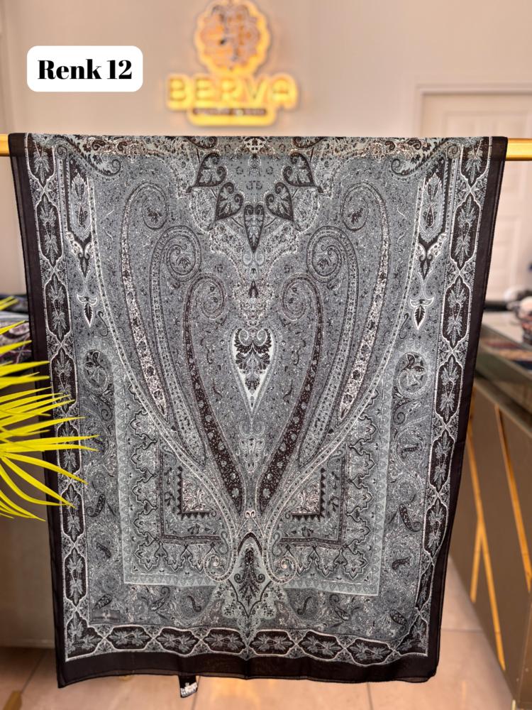 Etnik Desenli Soft Şal 7 (20 RENK) 1063