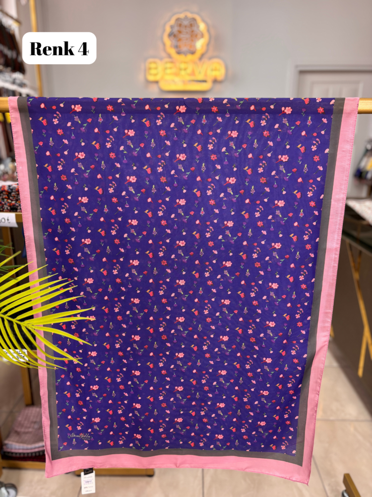 Minik Çiçek Desenli Soft Şal (9 RENK) 1058