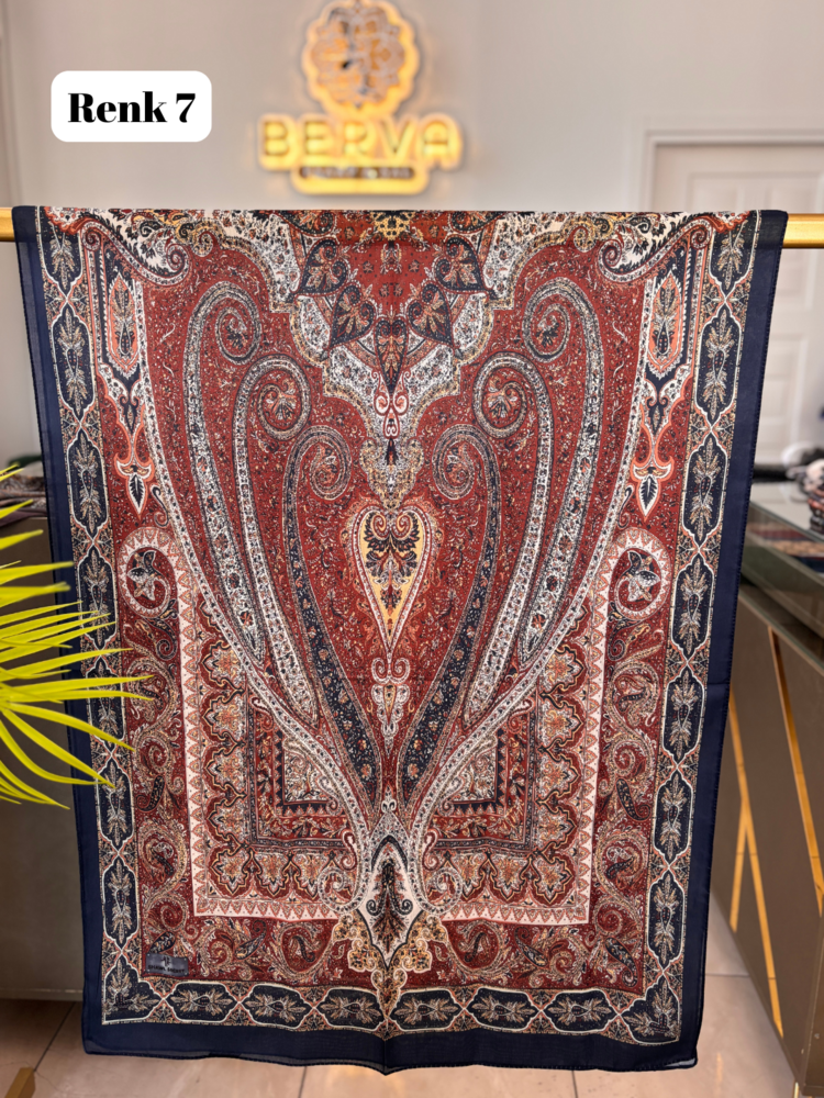Etnik Desenli Soft Şal 7 (20 RENK) 1063