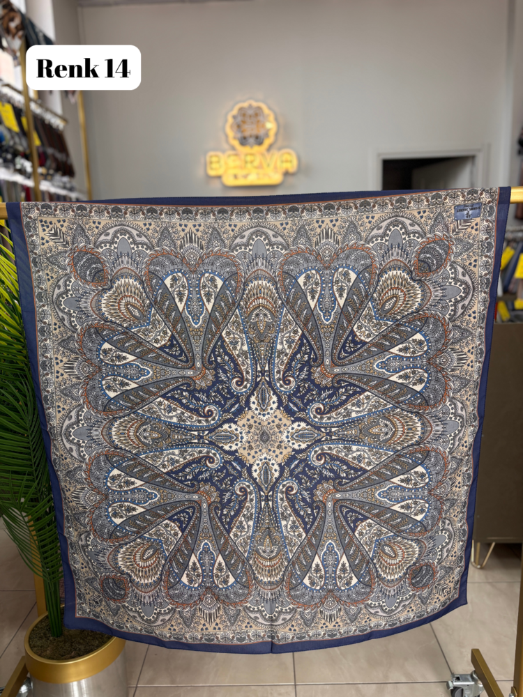 Etnik Desen Soft Eşarp 2 (15 RENK) 1052