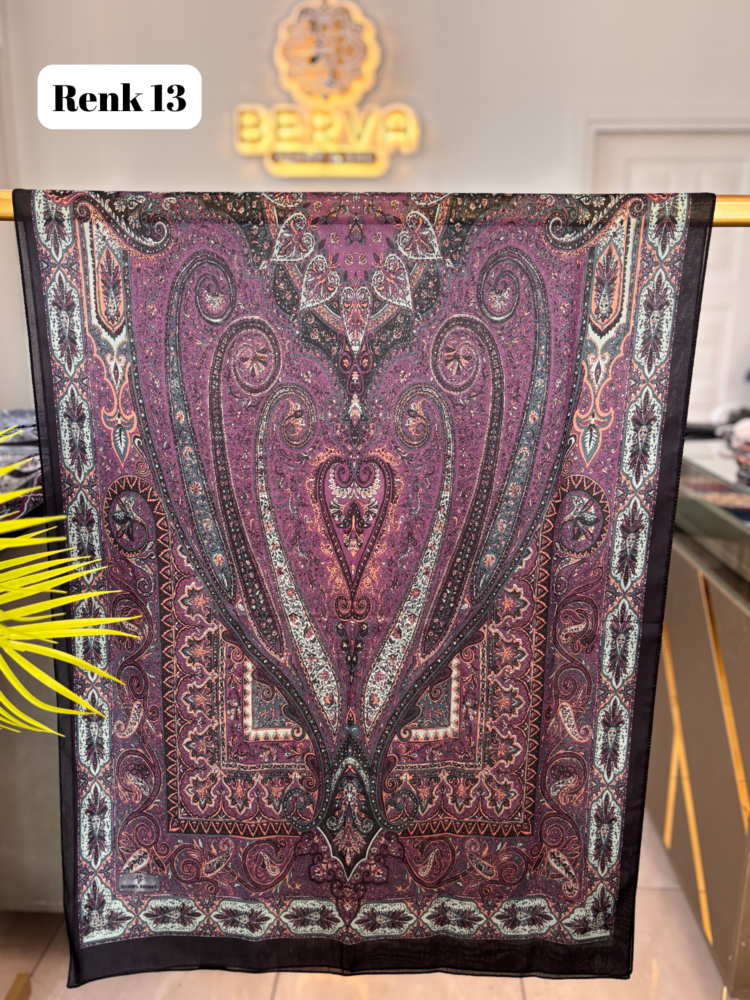 Etnik Desenli Soft Şal 7 (20 RENK) 1063