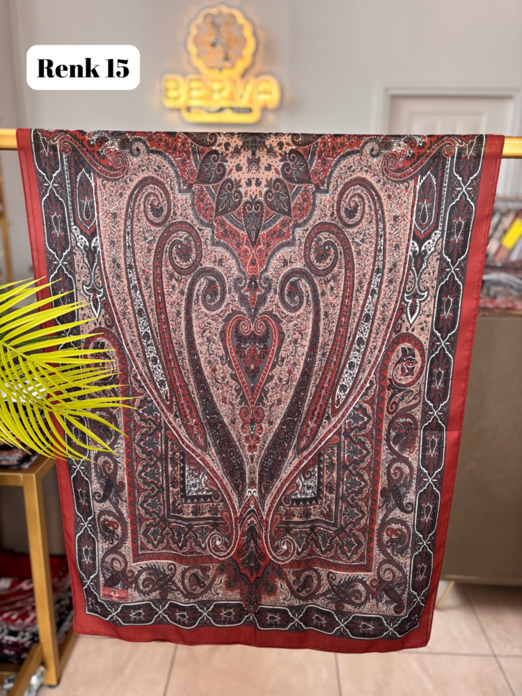 Etnik Desenli Soft Şal 6 (20 RENK) 1061