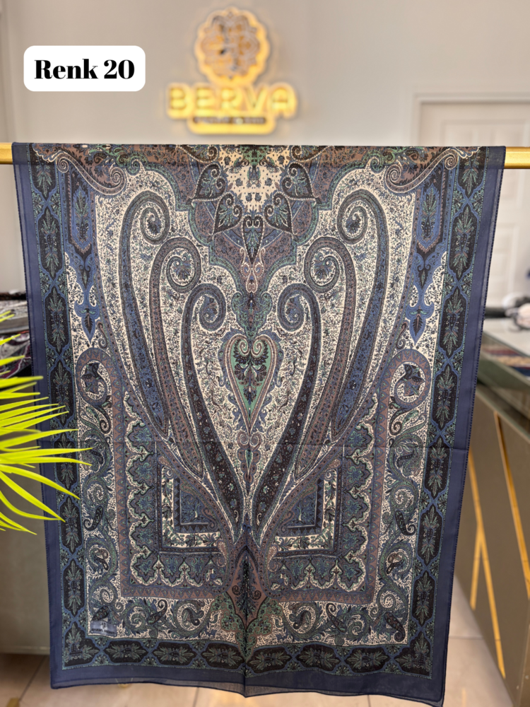 Etnik Desenli Soft Şal 7 (20 RENK) 1063