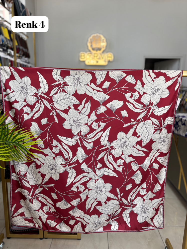 PİRAMİT Hatmi Çiçek Desen Rayon Eşarp (12 RENK) 1056