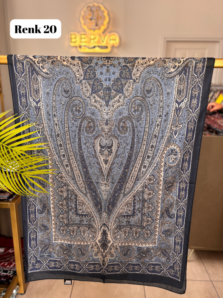 Etnik Desenli Soft Şal 6 (20 RENK) 1061