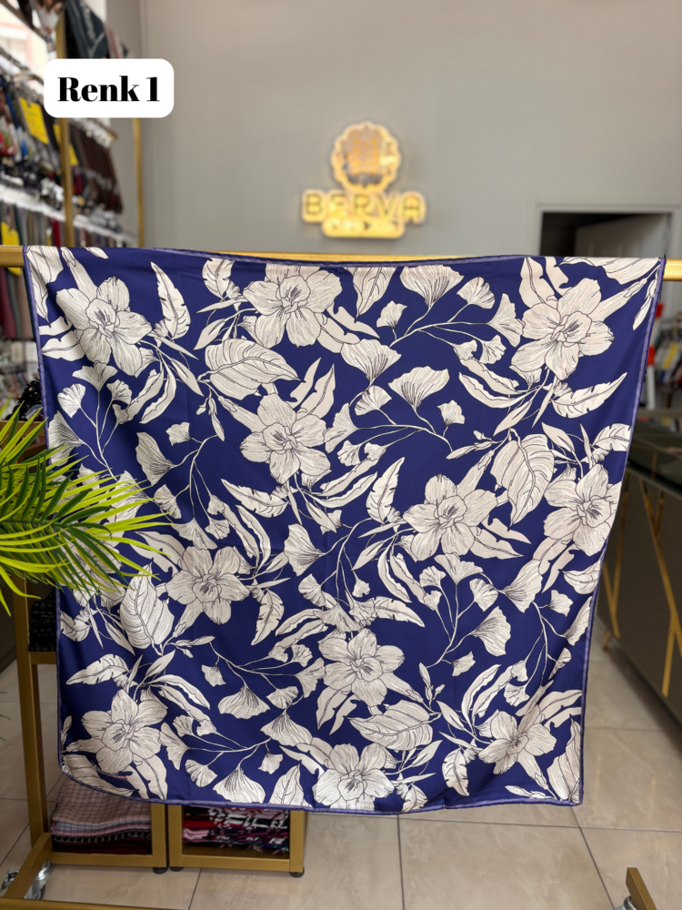 PİRAMİT Hatmi Çiçek Desen Rayon Eşarp (12 RENK) 1056