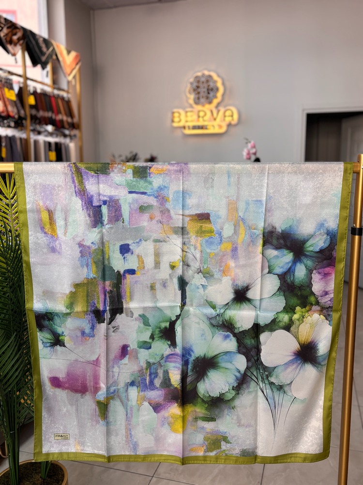 Rüya Bahçesi Desen Kristal Eşarp (8 RENK) 1009