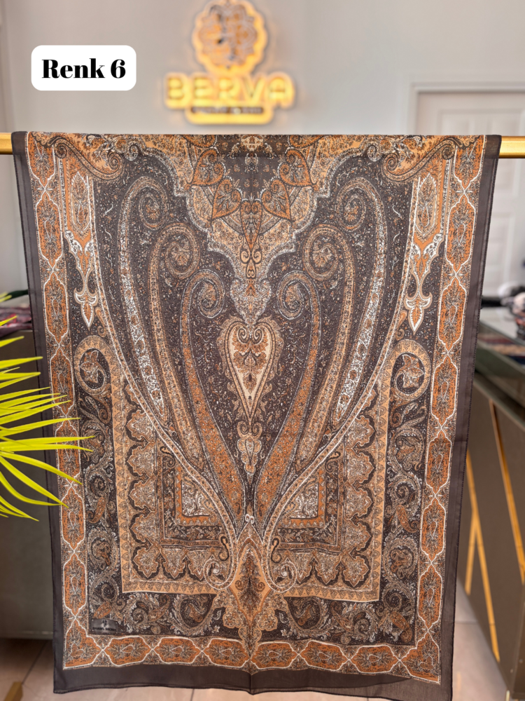 Etnik Desenli Soft Şal 7 (20 RENK) 1063