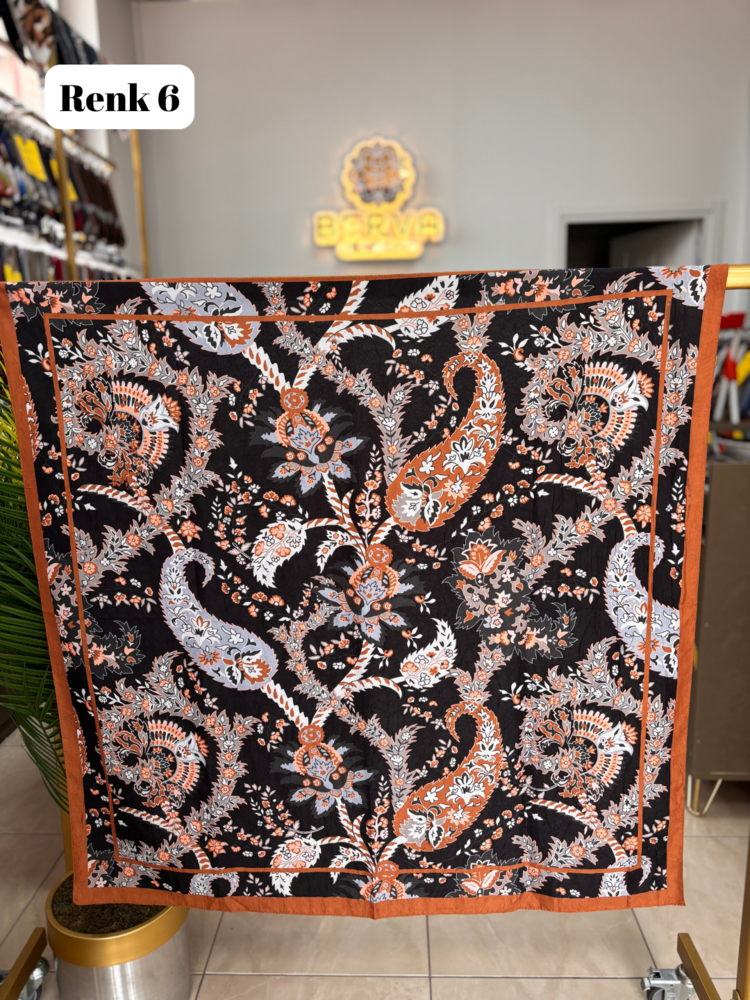 Gala Desen Bambu Kraş Eşarp (8 RENK) 1051