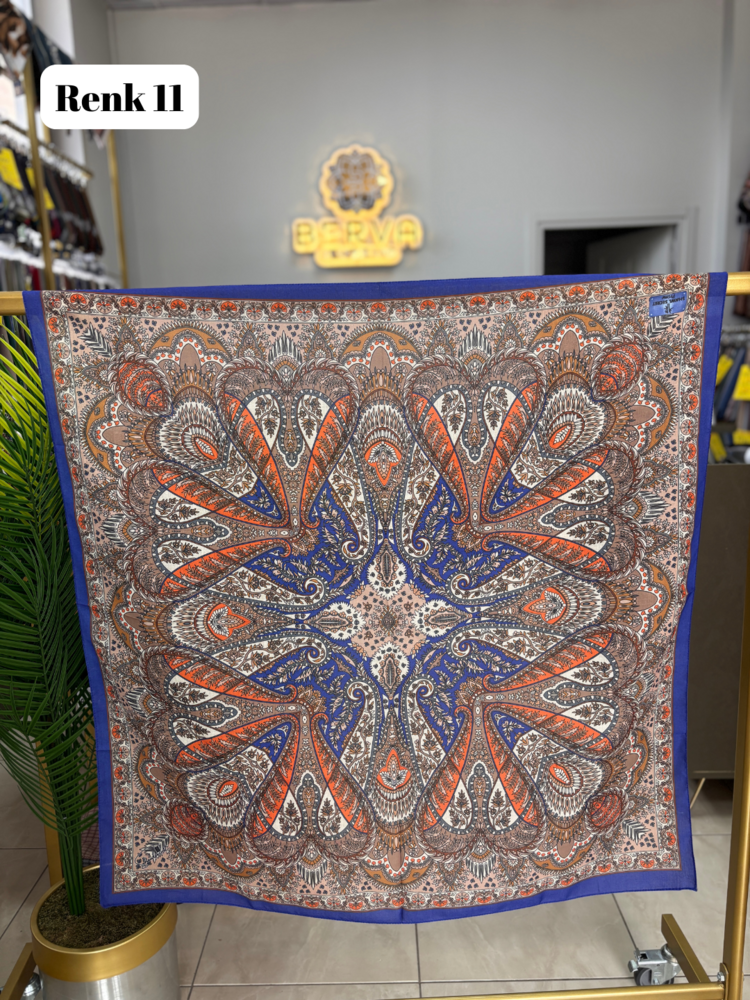 Etnik Desen Soft Eşarp 2 (15 RENK) 1052