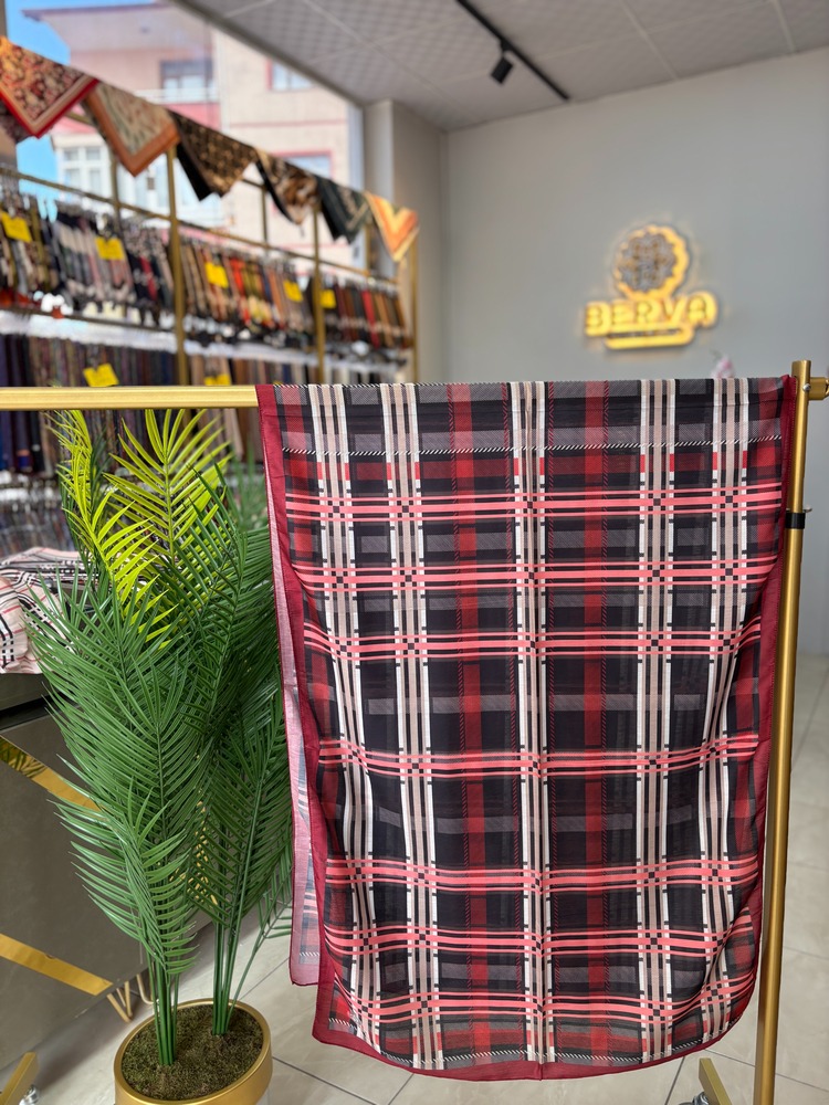 Ekose Desen Soft Şal (4 RENK) 1022