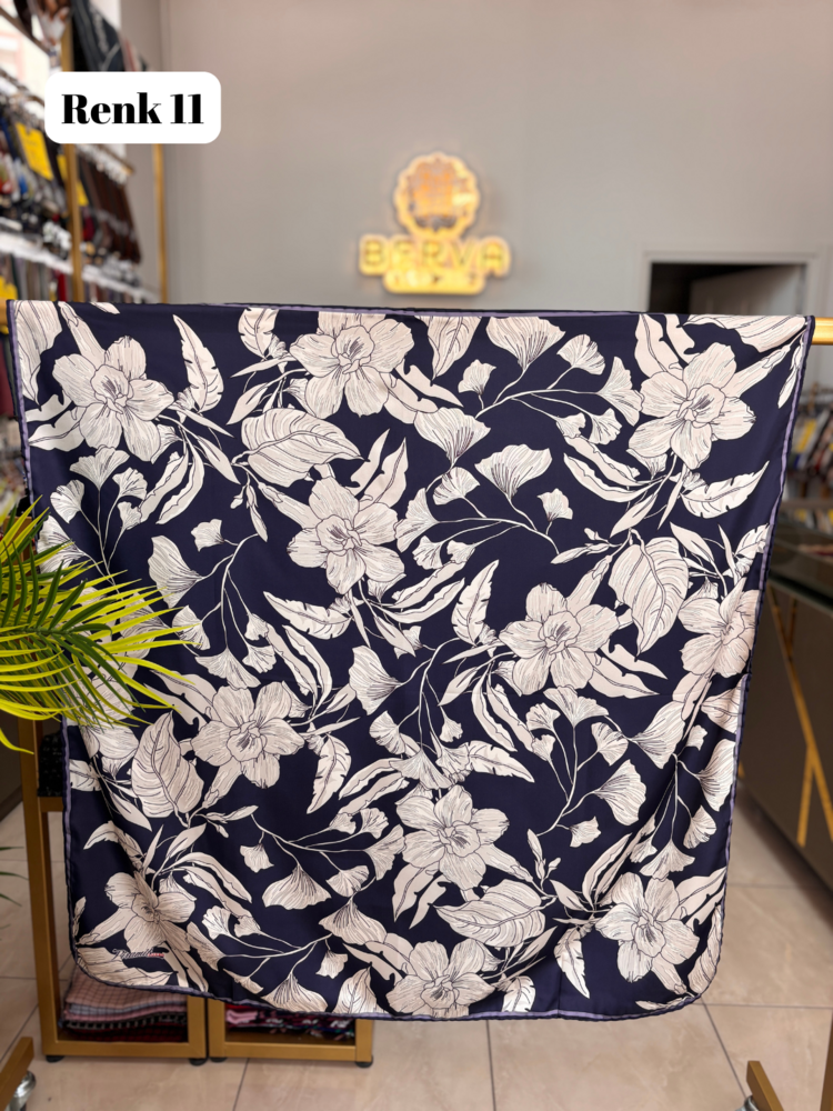 PİRAMİT Hatmi Çiçek Desen Rayon Eşarp (12 RENK) 1056
