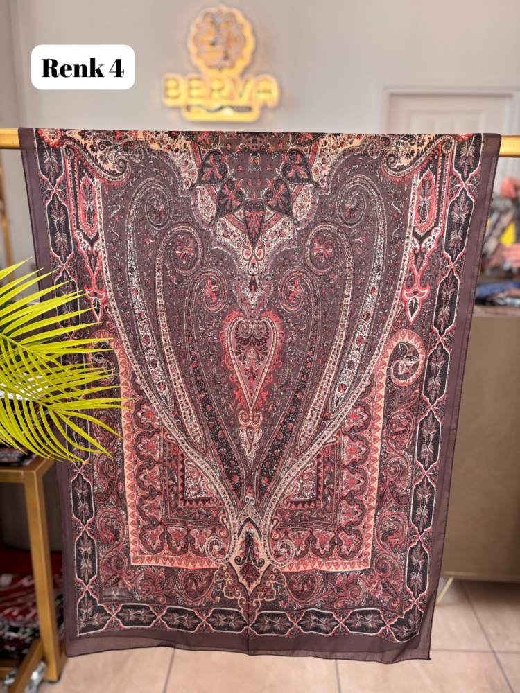 Etnik Desenli Soft Şal 6 (20 RENK) 1061