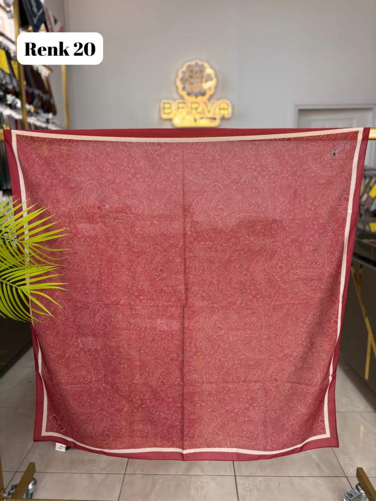 Etnik Desen Soft Eşarp 3 (20 RENK) 1059