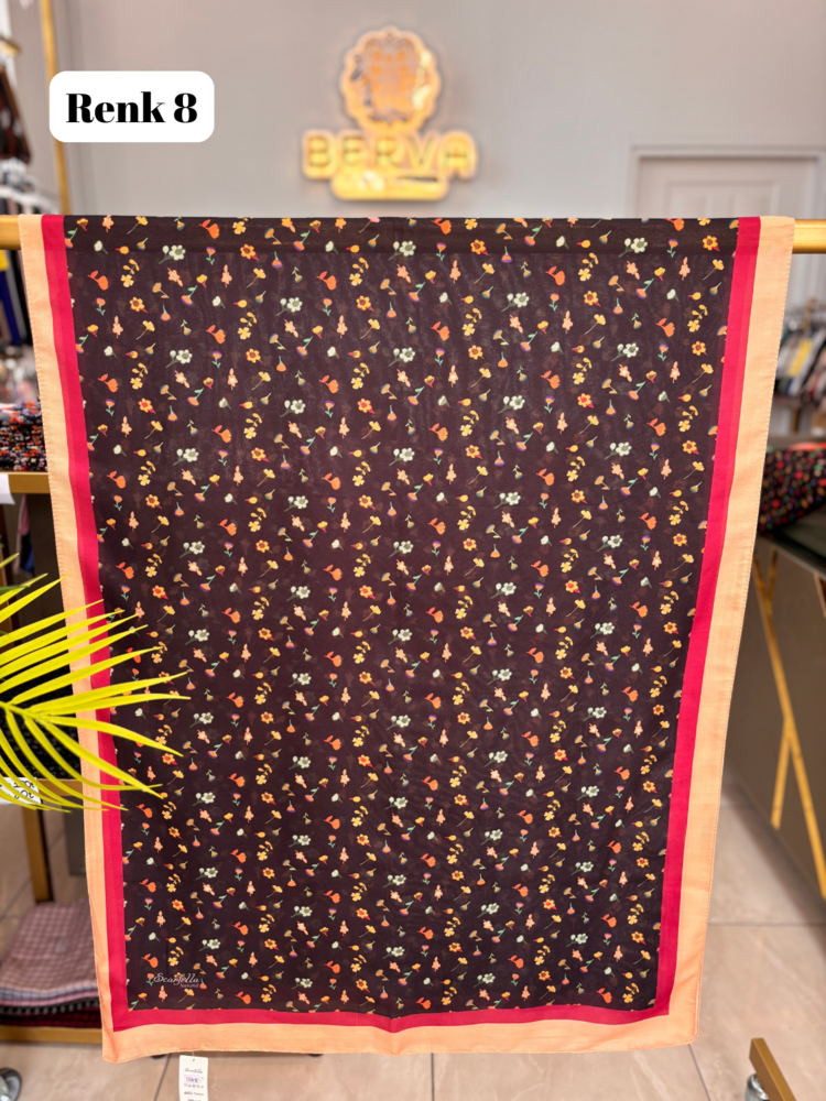 Minik Çiçek Desenli Soft Şal (9 RENK) 1058