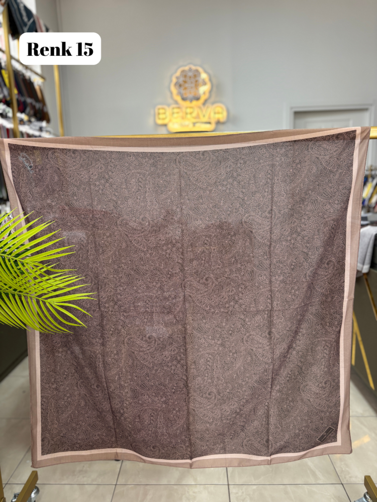 Etnik Desen Soft Eşarp 3 (20 RENK) 1059