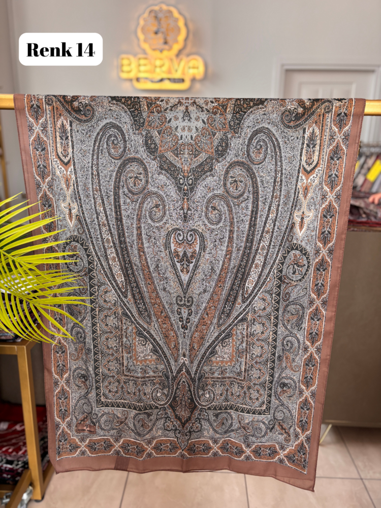 Etnik Desenli Soft Şal 6 (20 RENK) 1061