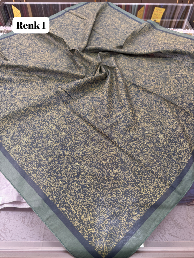 Etnik Desen Soft Eşarp 4 (19 RENK) 1060