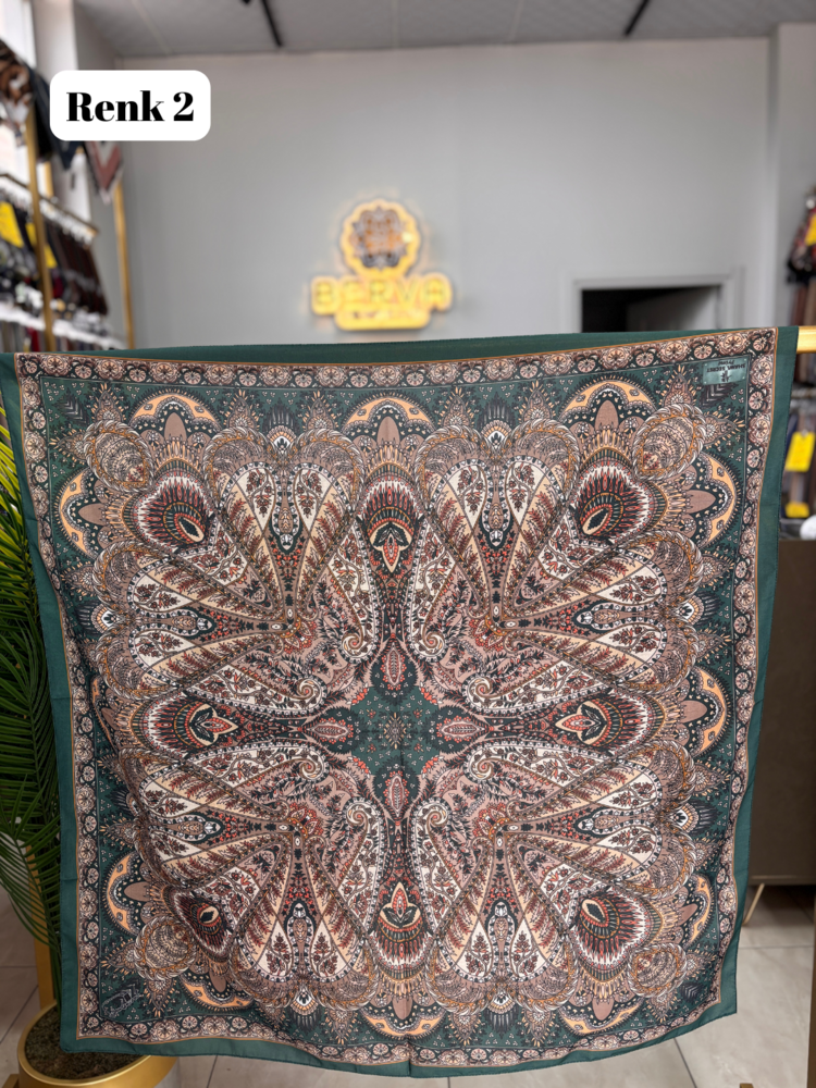 Etnik Desen Soft Eşarp 2 (15 RENK) 1052