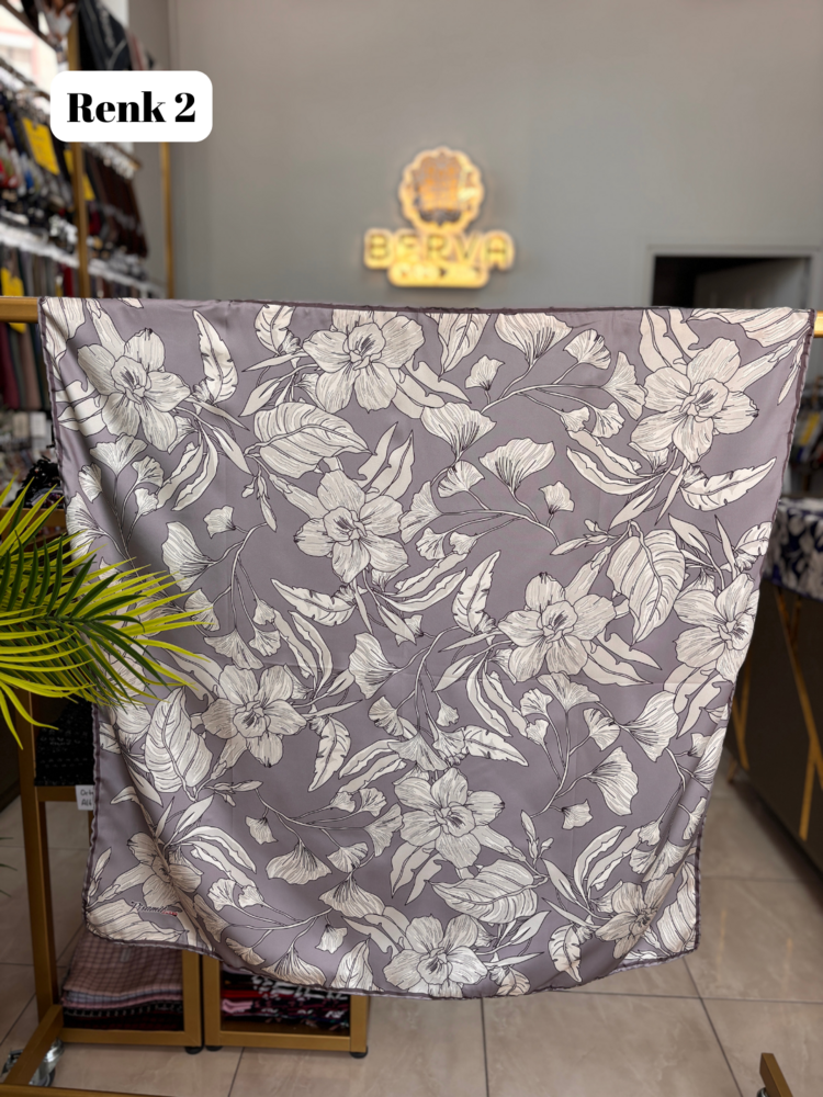 PİRAMİT Hatmi Çiçek Desen Rayon Eşarp (12 RENK) 1056
