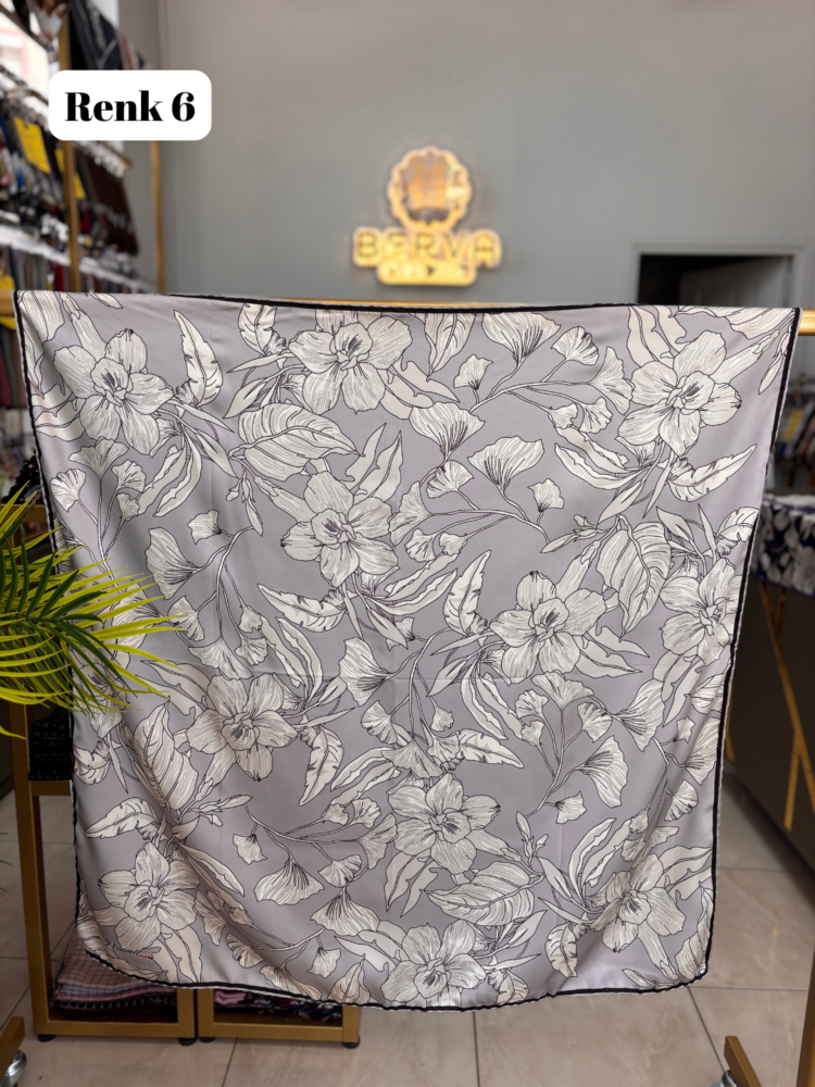 PİRAMİT Hatmi Çiçek Desen Rayon Eşarp (12 RENK) 1056