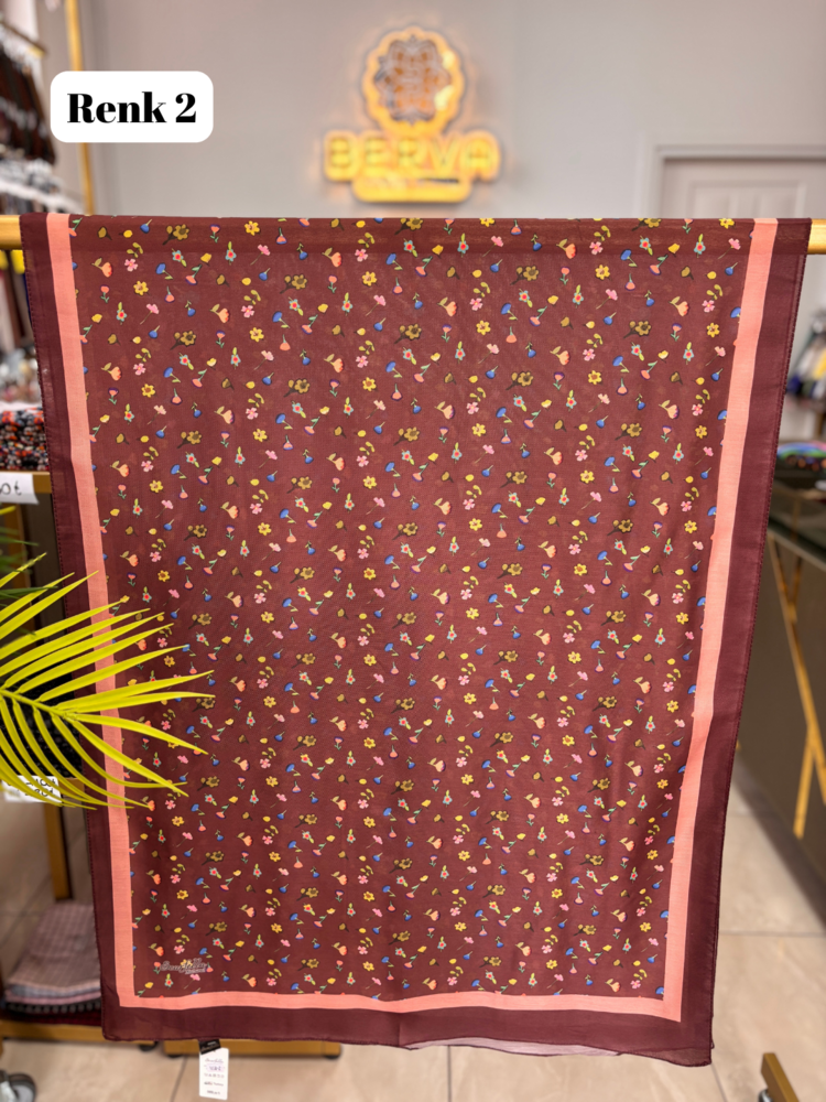 Minik Çiçek Desenli Soft Şal (9 RENK) 1058