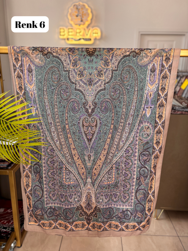 Etnik Desenli Soft Şal 6 (20 RENK) 1061