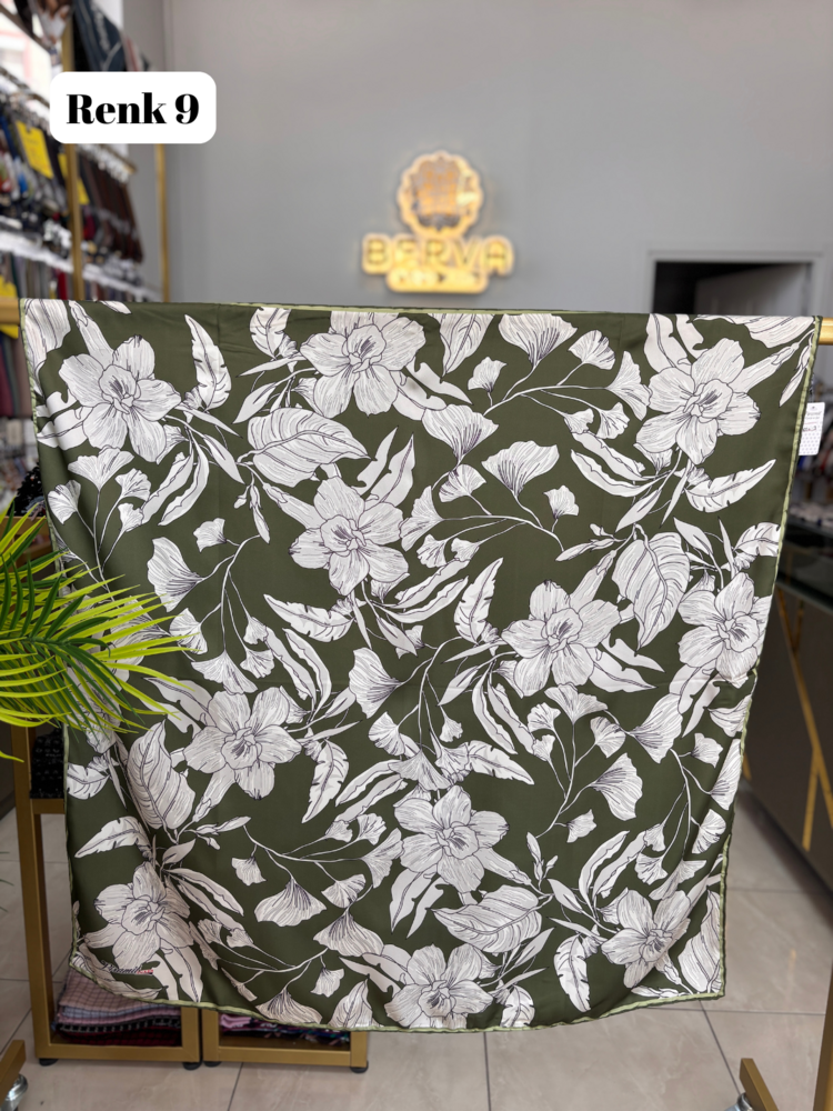 PİRAMİT Hatmi Çiçek Desen Rayon Eşarp (12 RENK) 1056