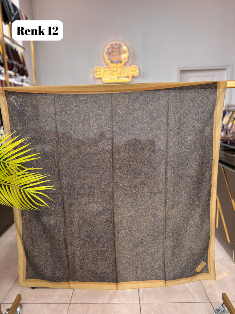Etnik Desen Soft Eşarp 3 (20 RENK) 1059