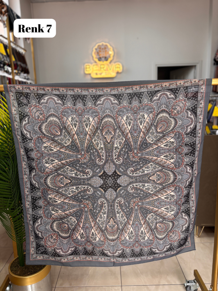 Etnik Desen Soft Eşarp 2 (15 RENK) 1052