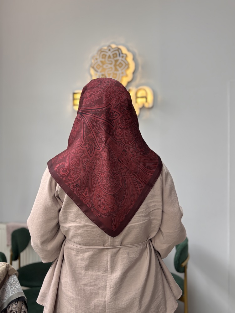 HİNT İPEK Etnik Desen Vual İpek Eşarp (12 RENK) 1047