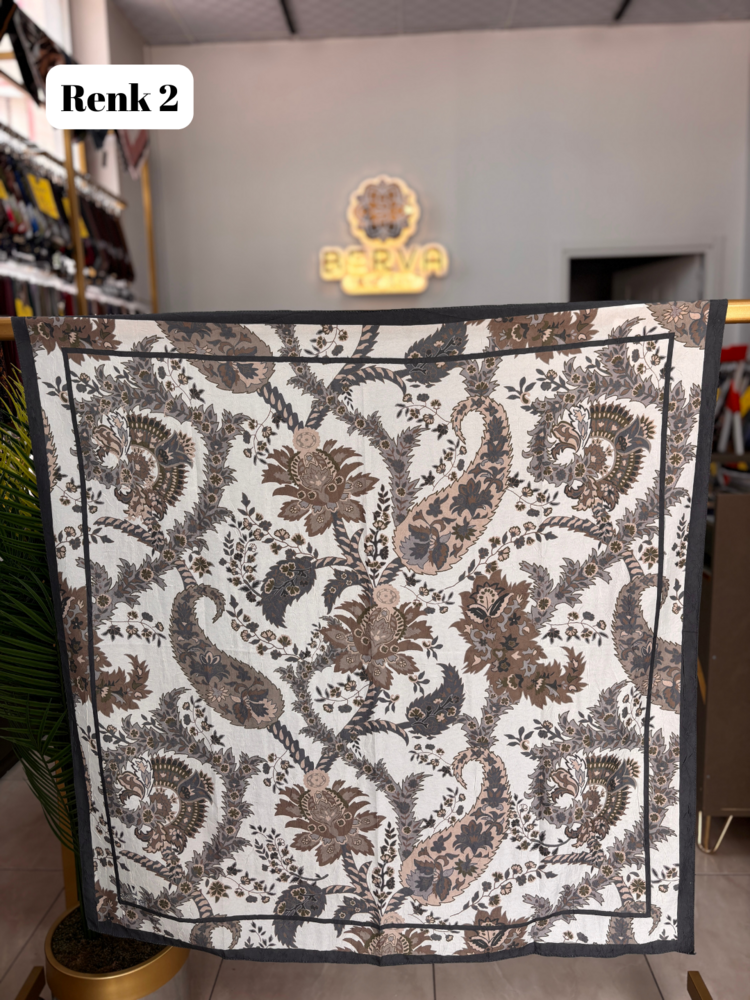 Gala Desen Bambu Kraş Eşarp (8 RENK) 1051