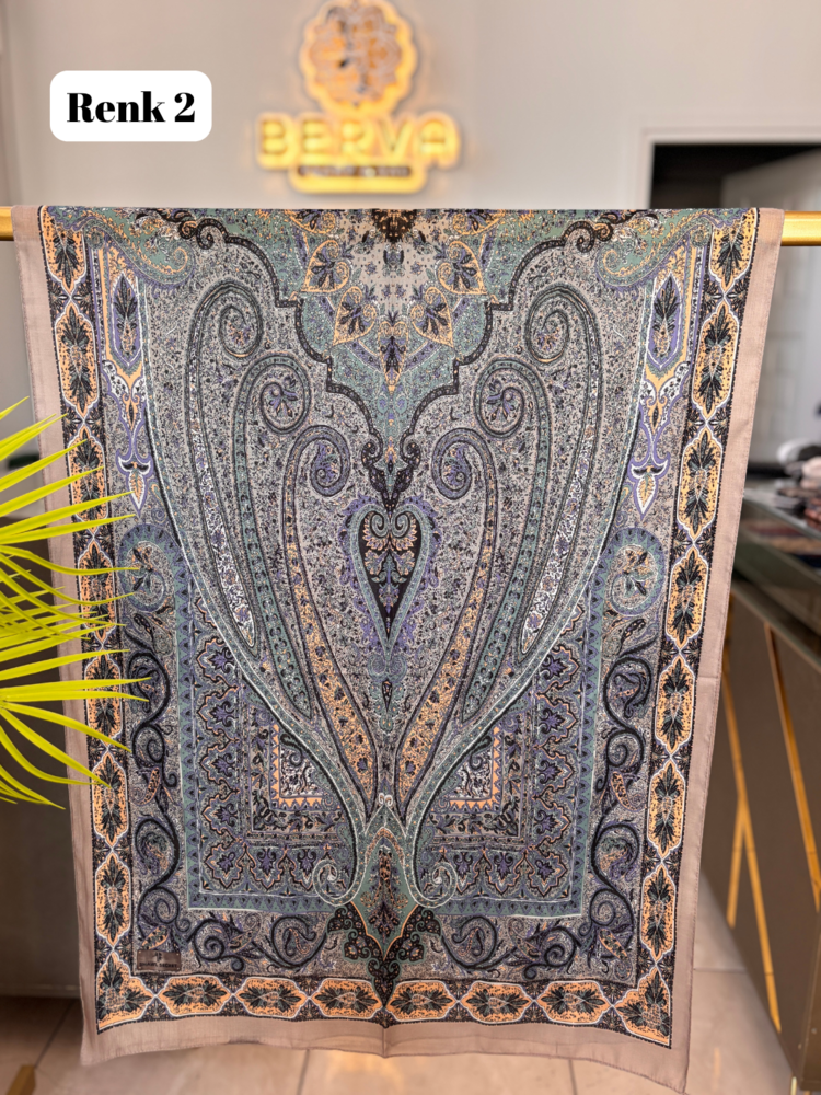 Etnik Desenli Soft Şal 7 (20 RENK) 1063