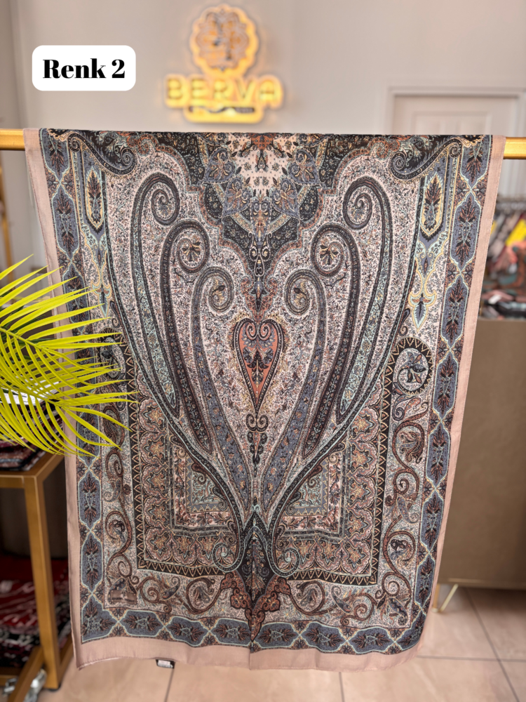 Etnik Desenli Soft Şal 6 (20 RENK) 1061