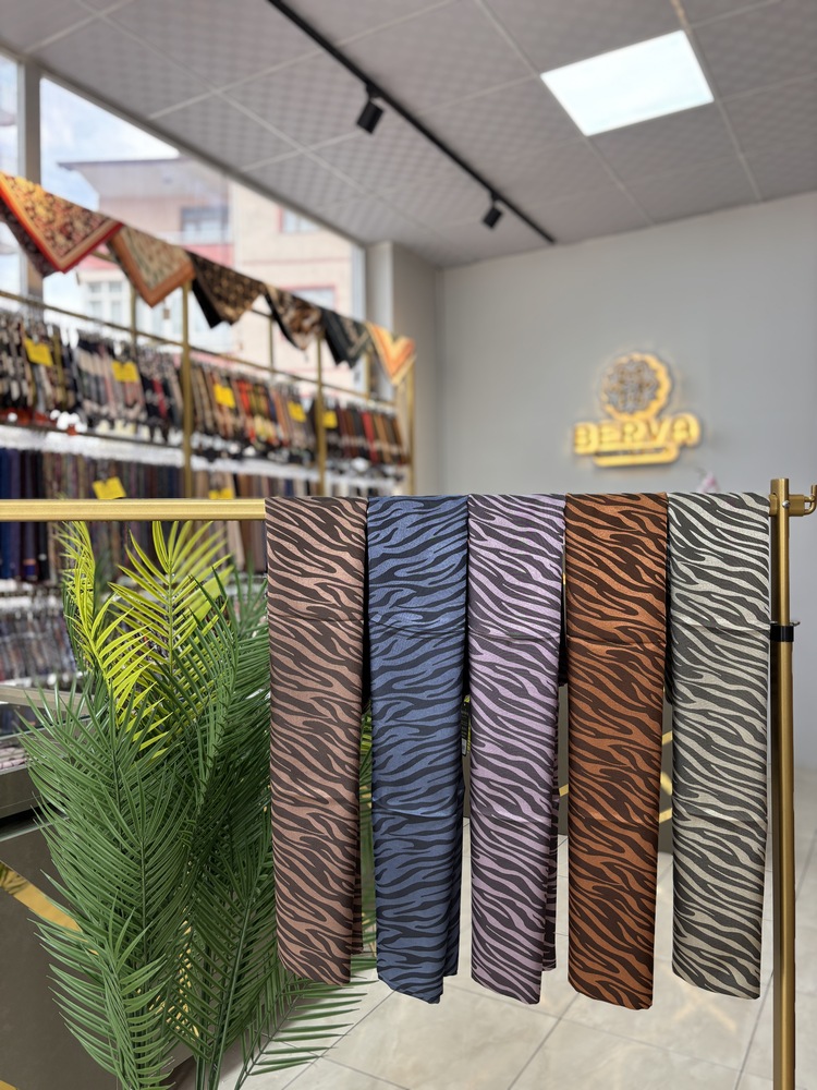 Zebra Desen Jakar Şal (10 RENK) 1025