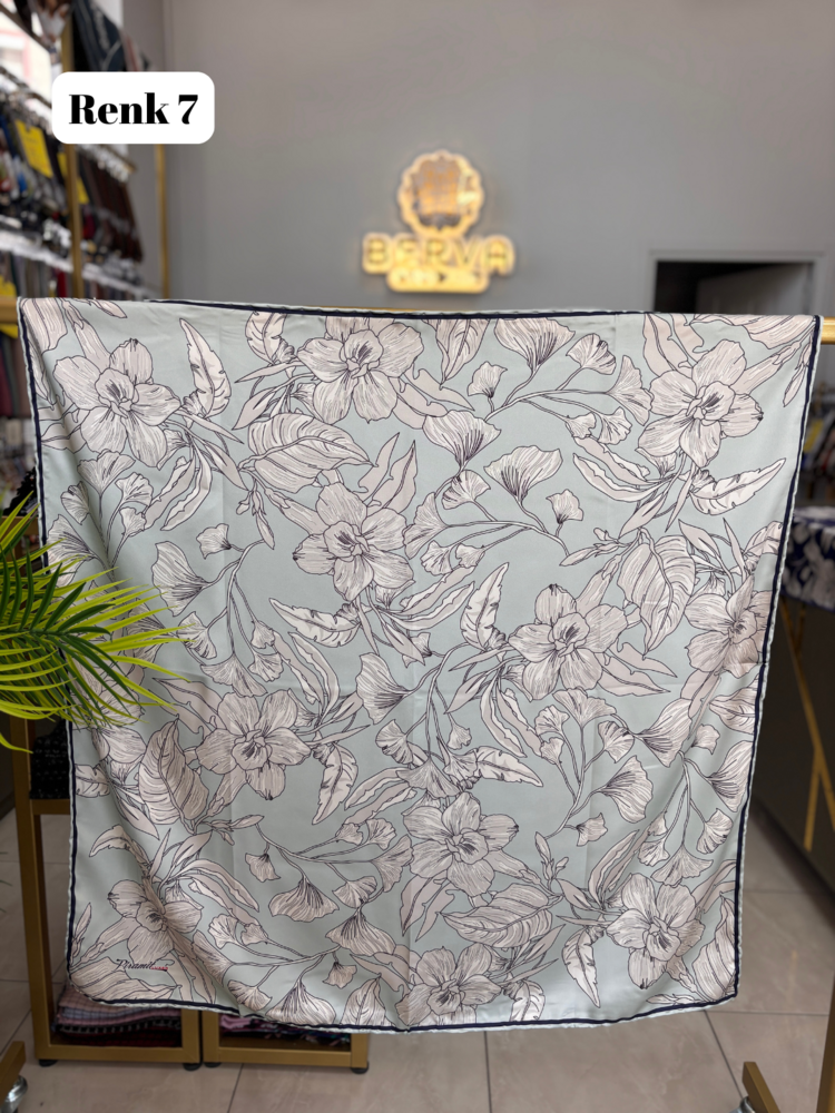PİRAMİT Hatmi Çiçek Desen Rayon Eşarp (12 RENK) 1056