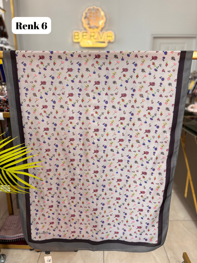 Minik Çiçek Desenli Soft Şal (9 RENK) 1058
