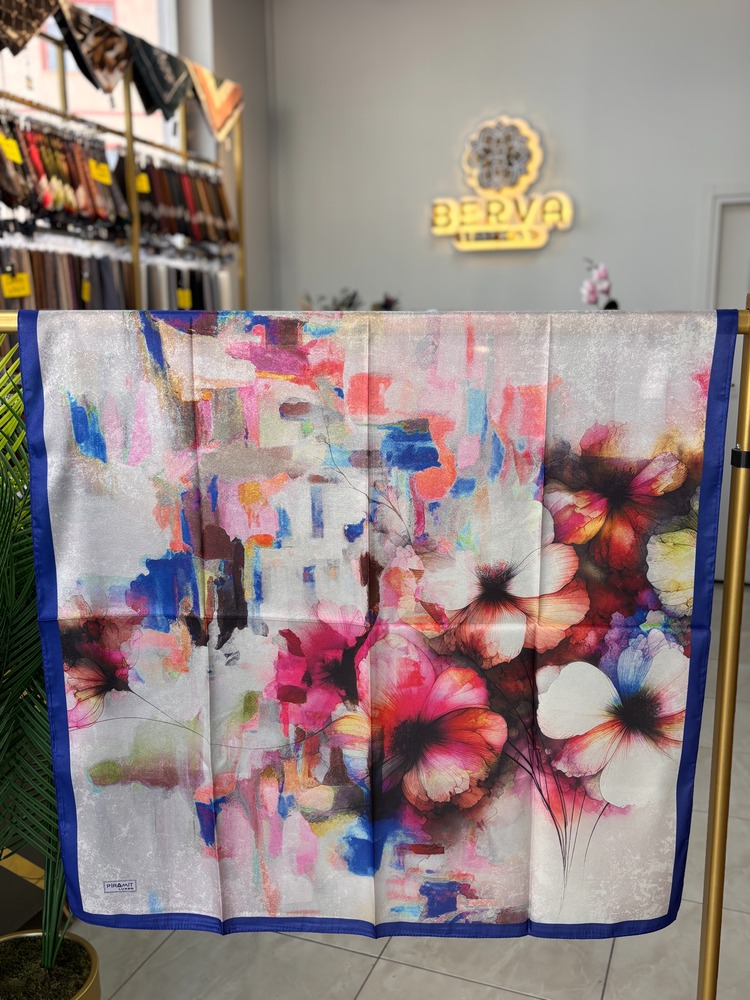 Rüya Bahçesi Desen Kristal Eşarp (8 RENK) 1009