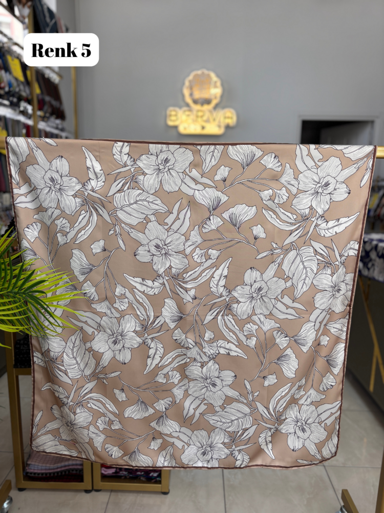PİRAMİT Hatmi Çiçek Desen Rayon Eşarp (12 RENK) 1056