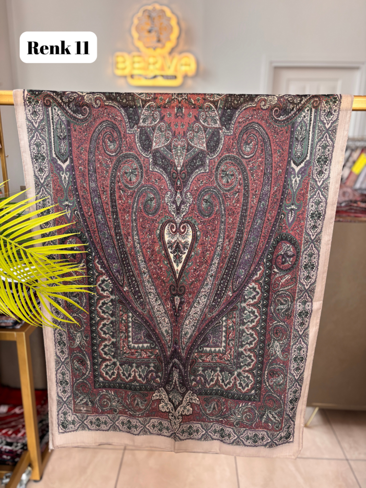 Etnik Desenli Soft Şal 6 (20 RENK) 1061