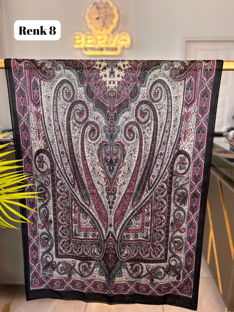 Etnik Desenli Soft Şal 7 (20 RENK) 1063