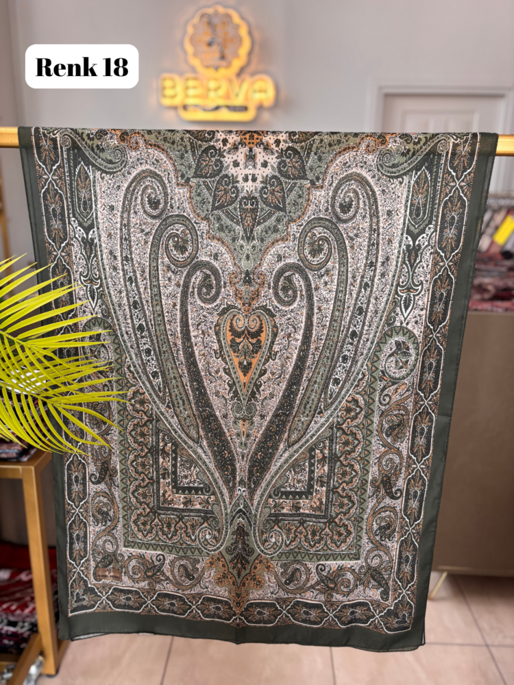 Etnik Desenli Soft Şal 6 (20 RENK) 1061