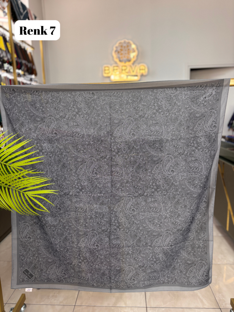 Etnik Desen Soft Eşarp 3 (20 RENK) 1059