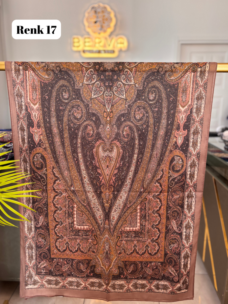 Etnik Desenli Soft Şal 7 (20 RENK) 1063