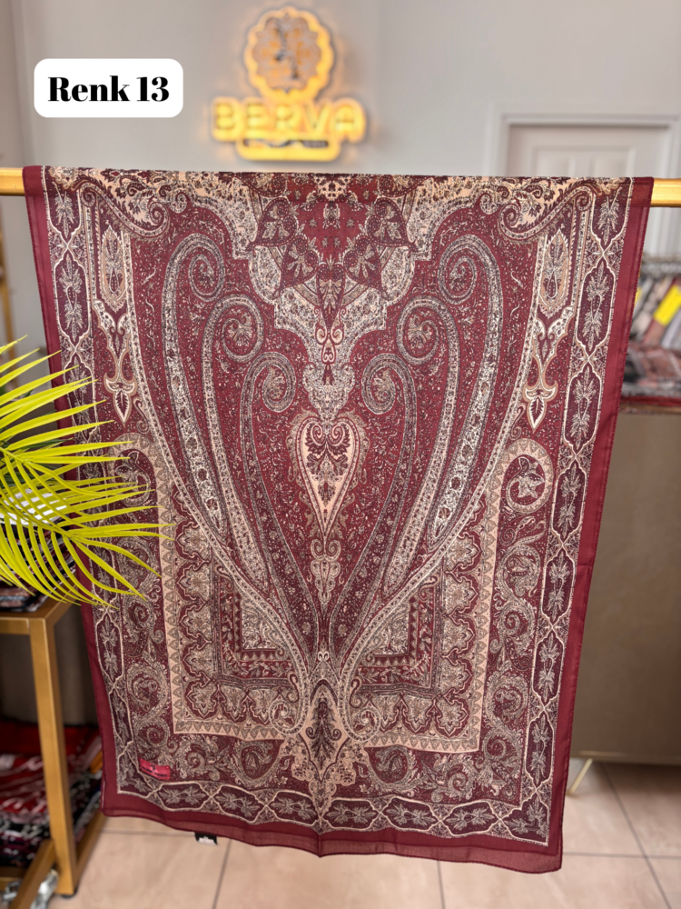 Etnik Desenli Soft Şal 6 (20 RENK) 1061