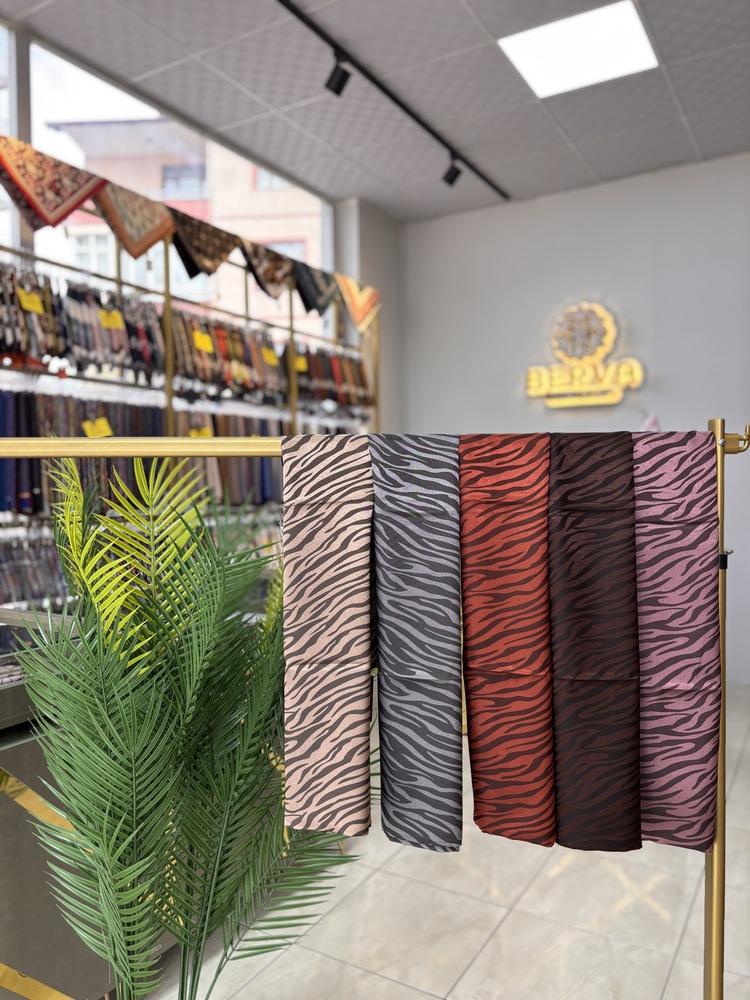 Zebra Desen Jakar Şal (10 RENK) 1025