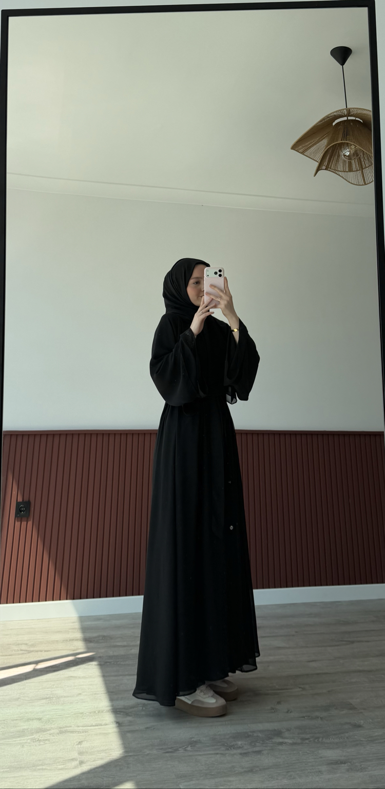 premium abaya siyah