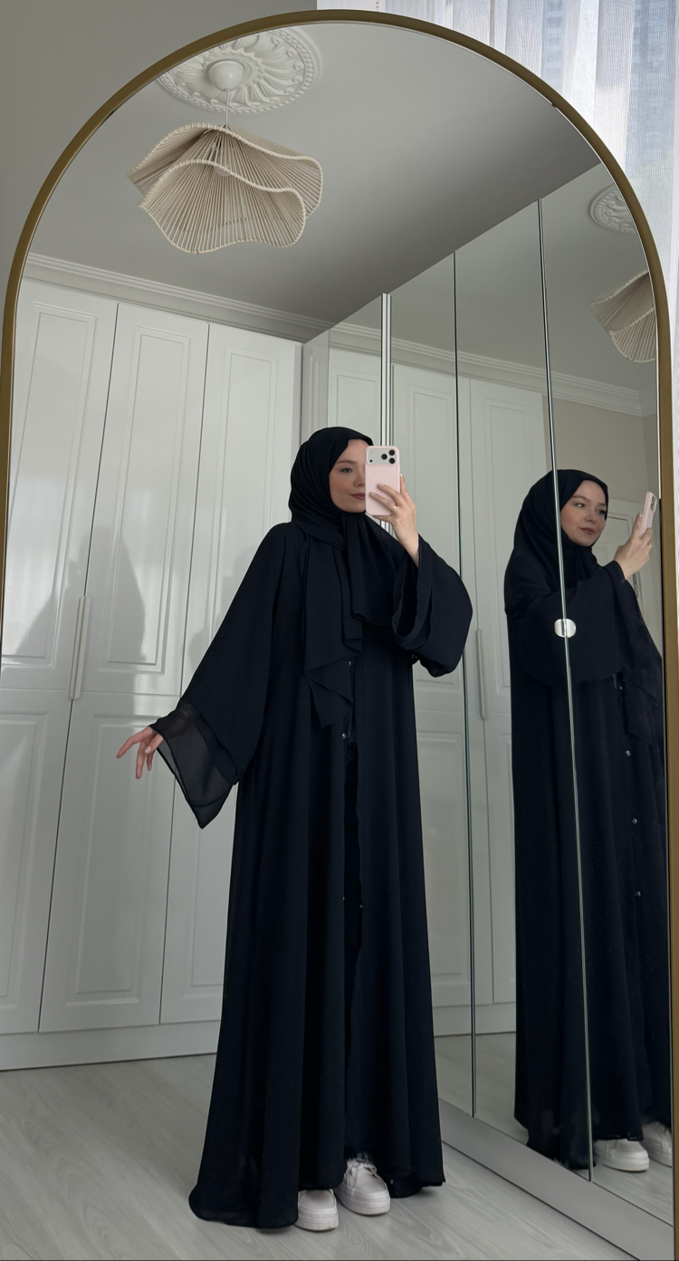 premium abaya lacivert 