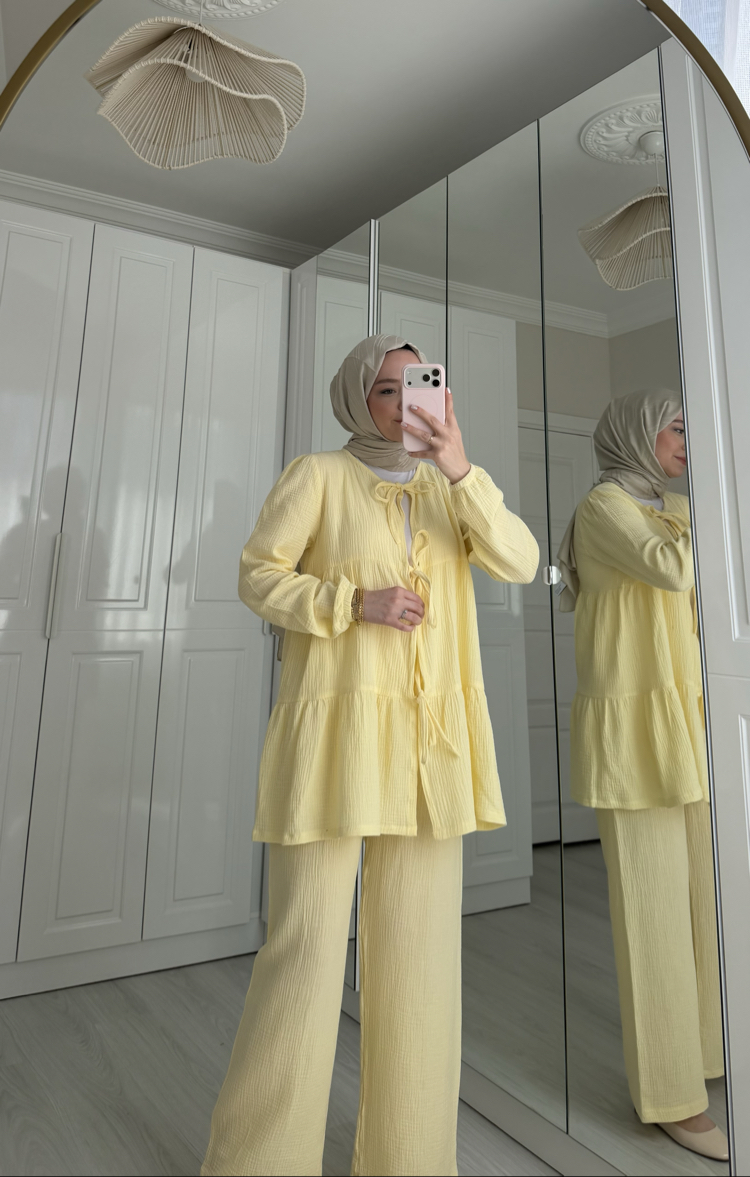 Müslin Takım butteryellow